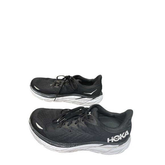 Hoka Clifton 8 Mens Black White Running Sneakers Sz 13EE SKU 9547 - Picture 4 of 16